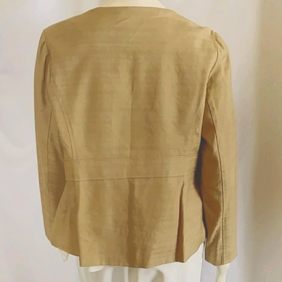 Safari Linen/Cotton Blazer by Dana Buchman - Picture 5 of 7